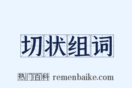 切状组词是什么意思的图片